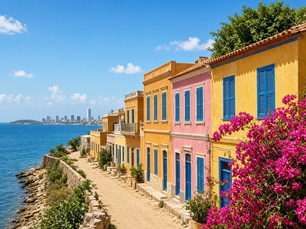 Colourful houses of Gorée Island, Dakar