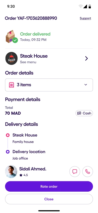 Order grocery process step 4