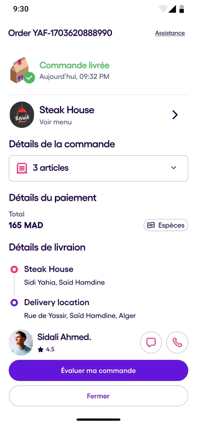 Order grocery process step 4
