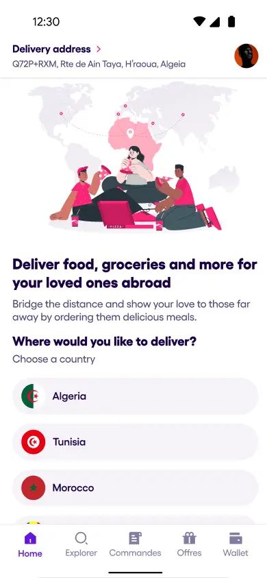 Choose where to deliver