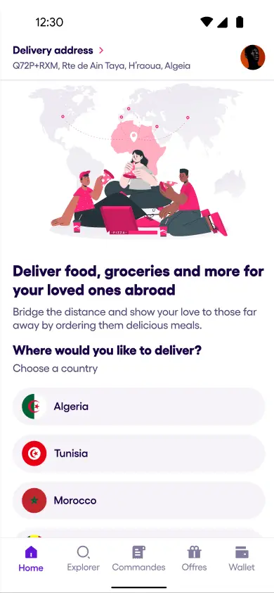 Choose where to deliver