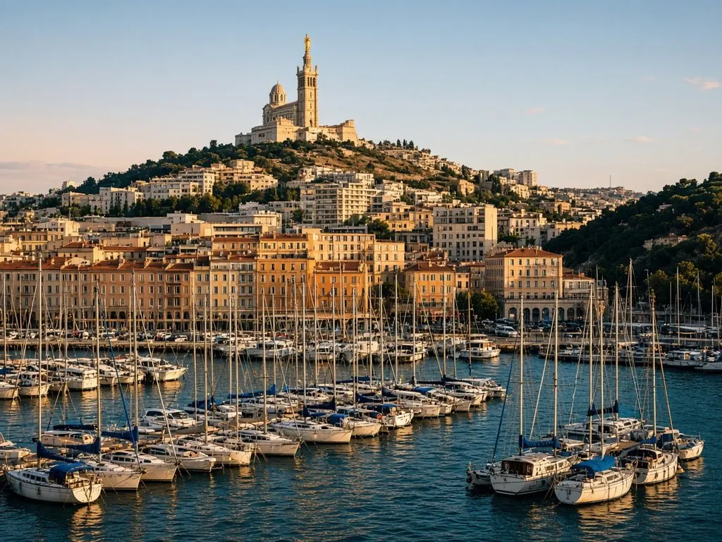 Old Port and Notre-Dame de la Garde, Marseille