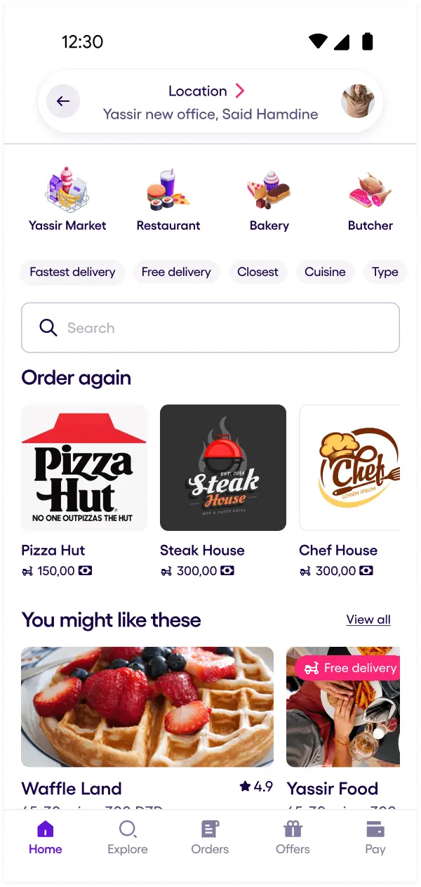 Select your items