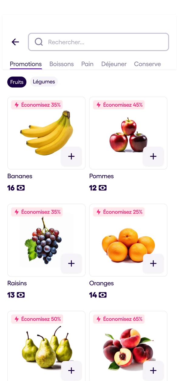 Order grocery process step 2