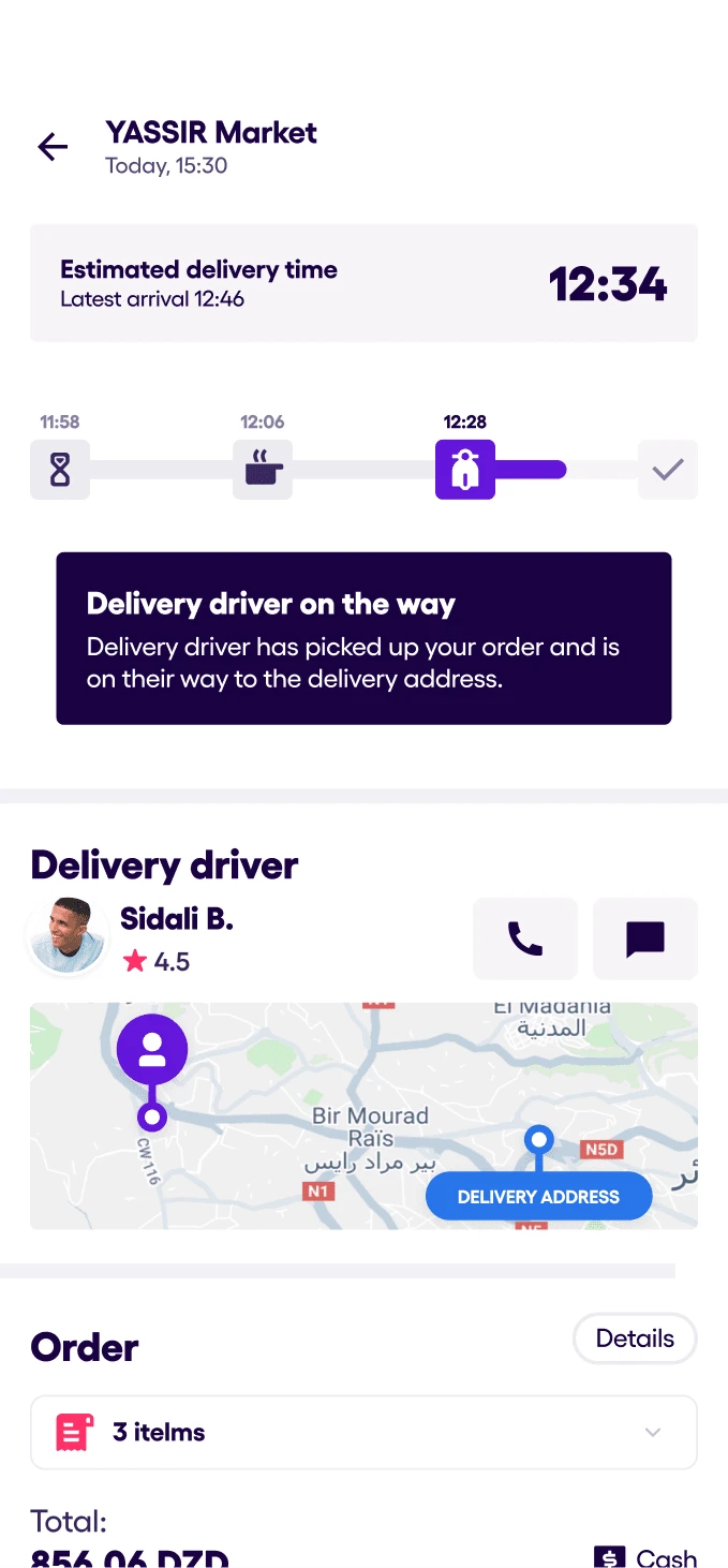Order grocery process step 3