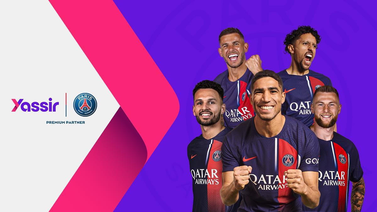 يقدم نادي باريس سان جيرمان وياسير، التطبيق الرقمي الذي يقدم خدمات \"الطلب والدفع\" في شمال أفريقيا، توقيع شراكة عالمية لمدة ثلاث مواسم بهدف تطوير علامة ياسير على الصعيدين الدولي.